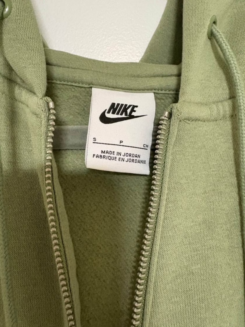 Nike Long Zip-Up Hoodie Size Small (oversized) - Picture 2 of 2